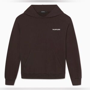 TALENTLESS Men's Dark Brown Hoodie